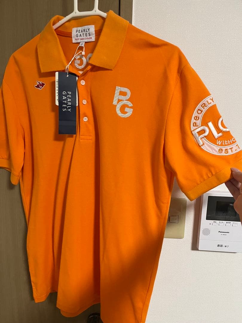 PEARLY GATES ポロシャツ オレンジ サイズ7