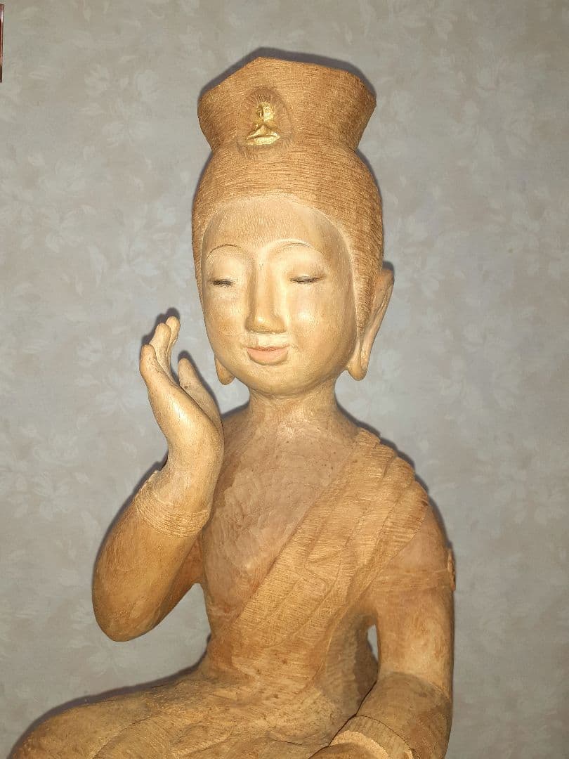 前島秀章　弥勒菩薩尊像　木彫