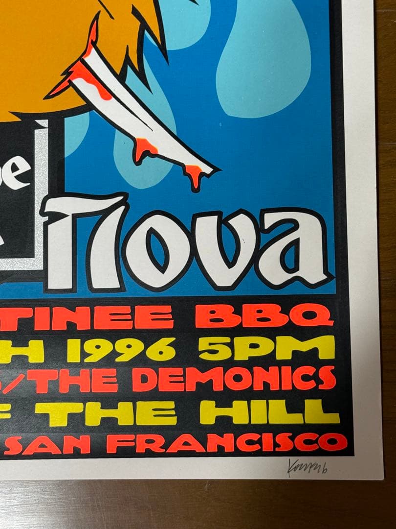 Kozik 1996⭐︎Clarke Nova シルクスクリーンポスター