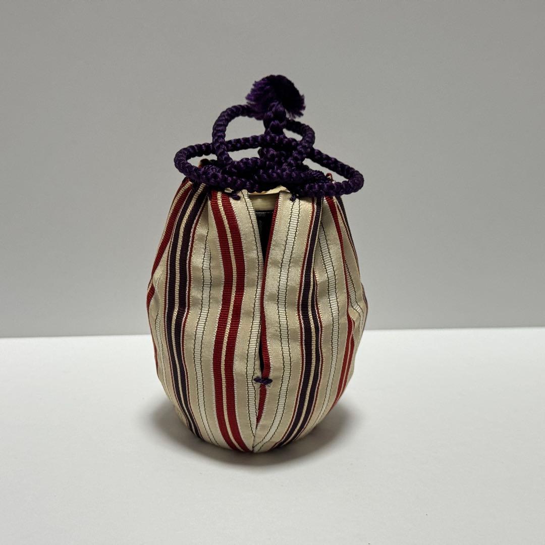 茶道具 暁窯 岡田暁山 利休鶴首写茶入 仕服添 茶道