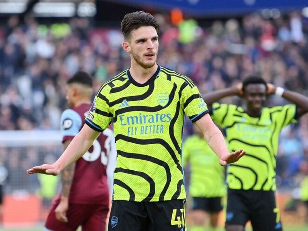 アーセナル デクランライス　ユニフォーム　セカンド