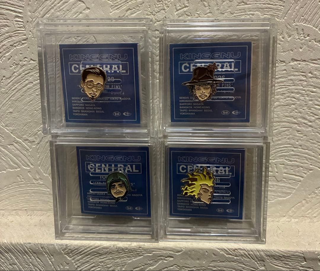 KingGnu ピンズ CENTRAL 2026 メンバー4人