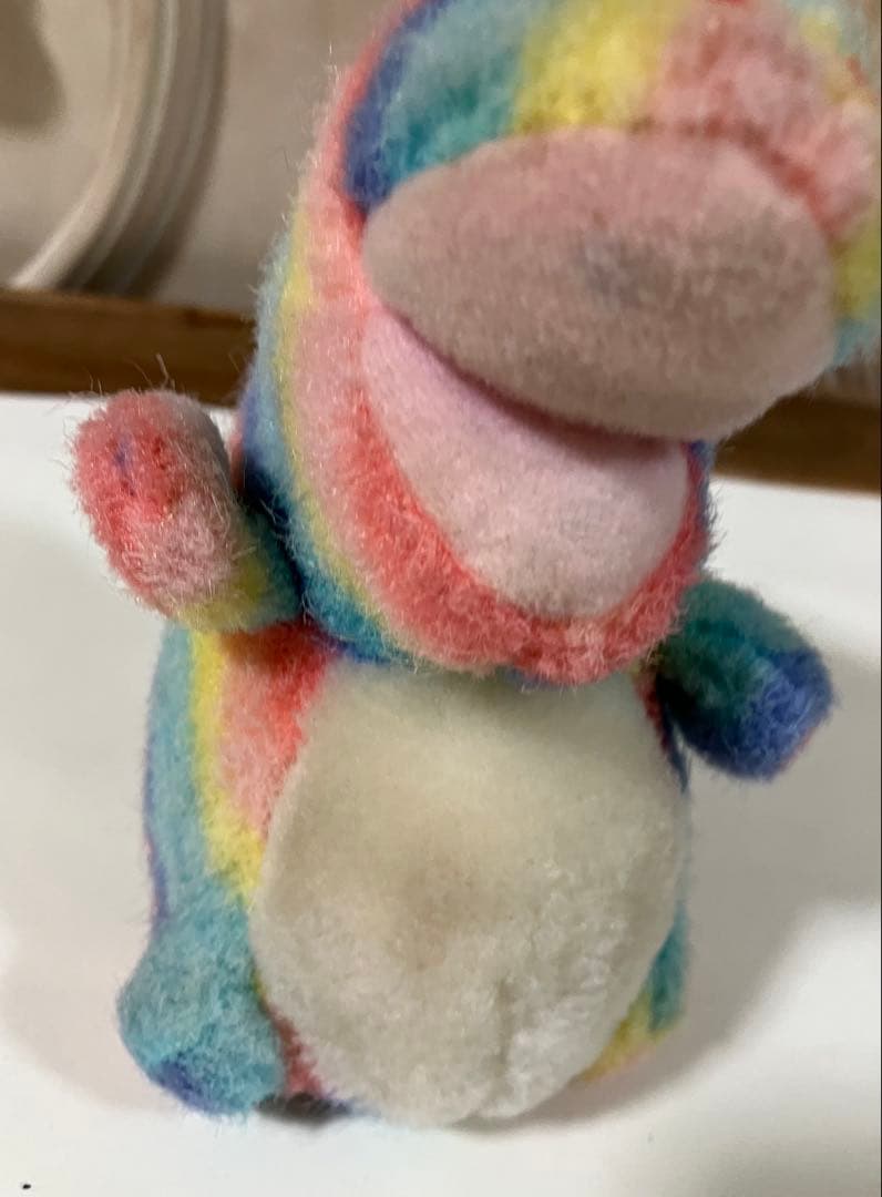 ごきげんザウルス レインボー プチ バンダイ ぬいぐるみ 当時物