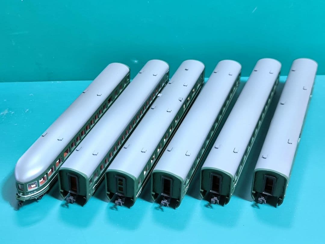 【マイクロ】A8403満鉄パシナ3、灯火管制改造、あじあ号7両セット【匿名配送】