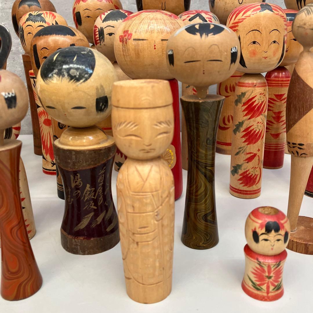 昭和レトロ こけし 小芥子 26体セット セット売り まとめ売り 木製 伝統工芸