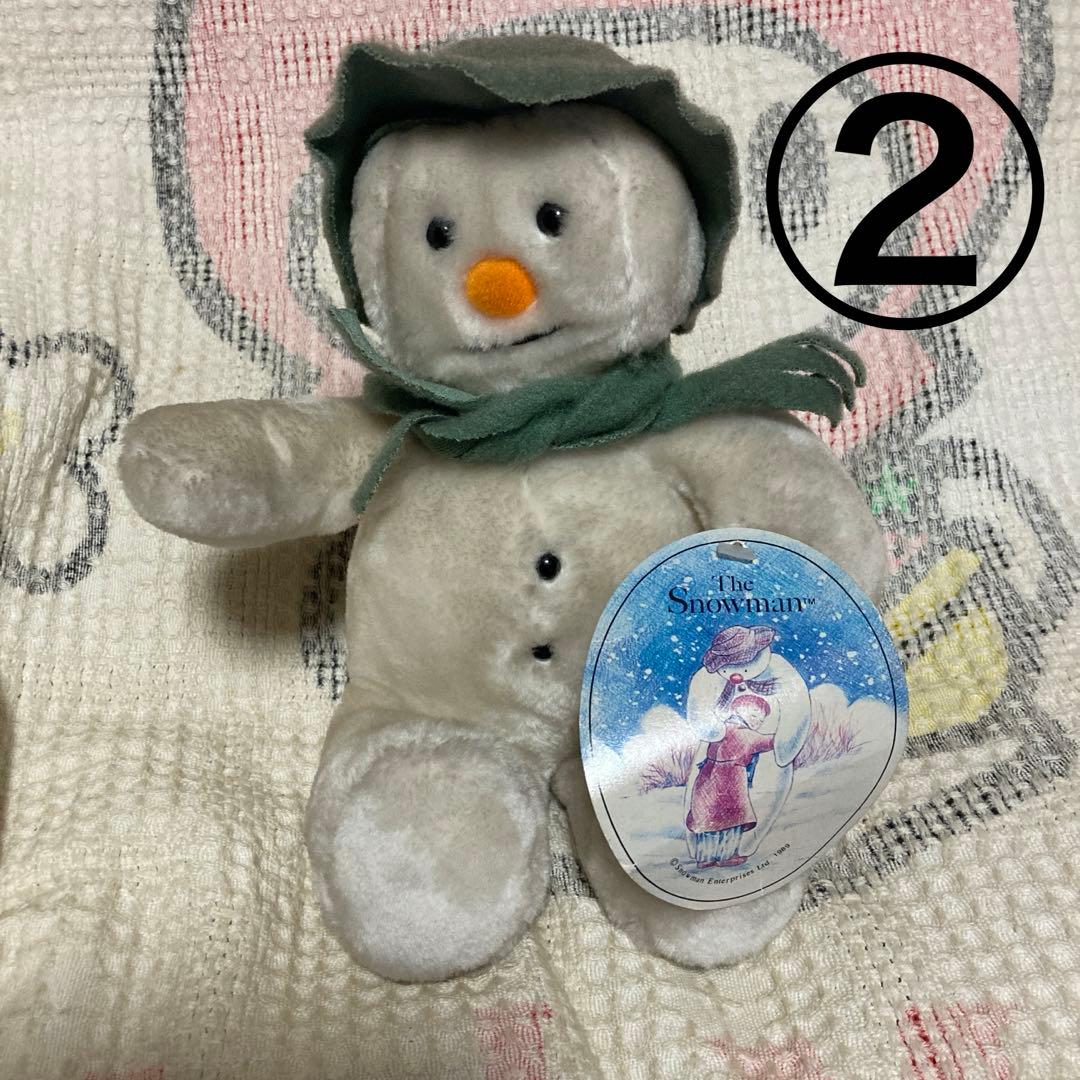 EDEN エデン　1989 スノーマン ぬいぐるみオルゴール　2こ　中古品