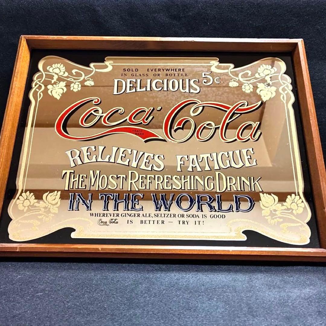 【70s】 コカコーラ　パブミラー　アメリカン雑貨　ビンテージ　サイン　看板