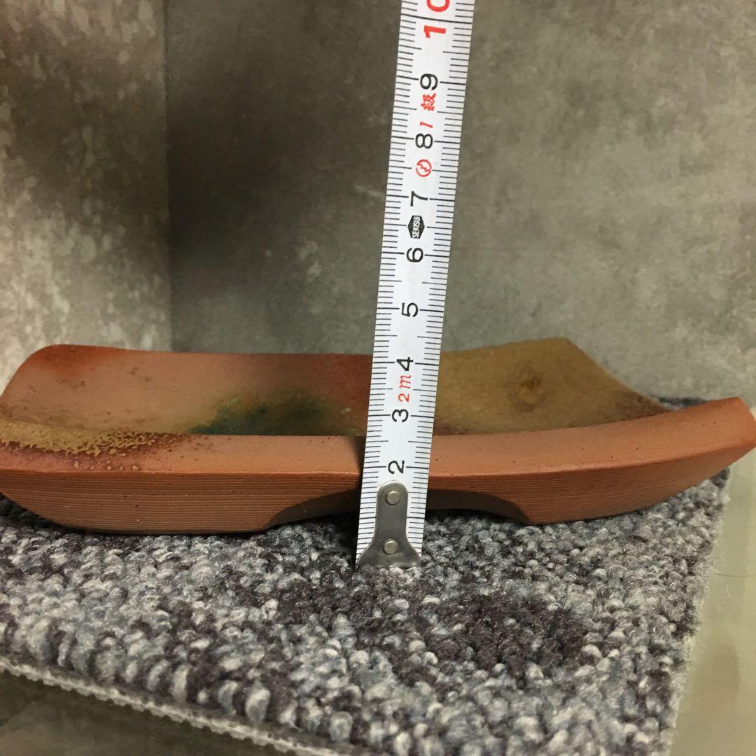 備前焼　緋襷　絵皿　角皿　長方皿　四方皿　大１枚　小２枚　セット