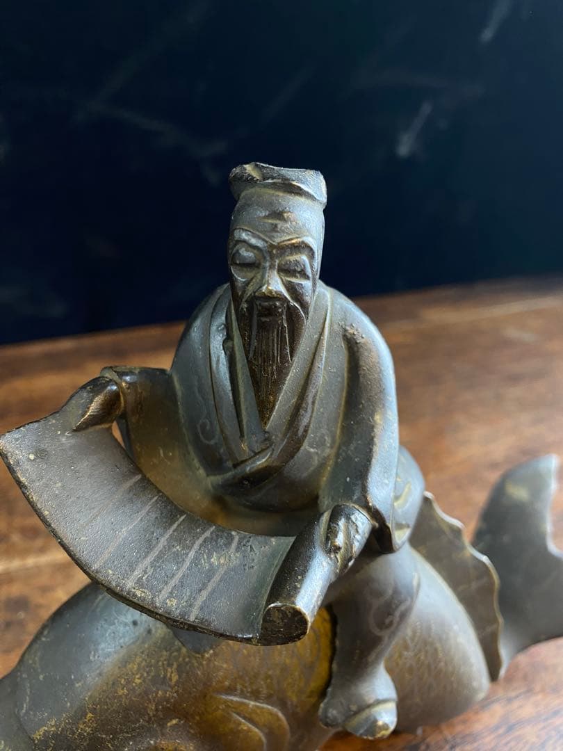 人物銅香炉　美術品　骨董品　金属製　工芸品　香炉