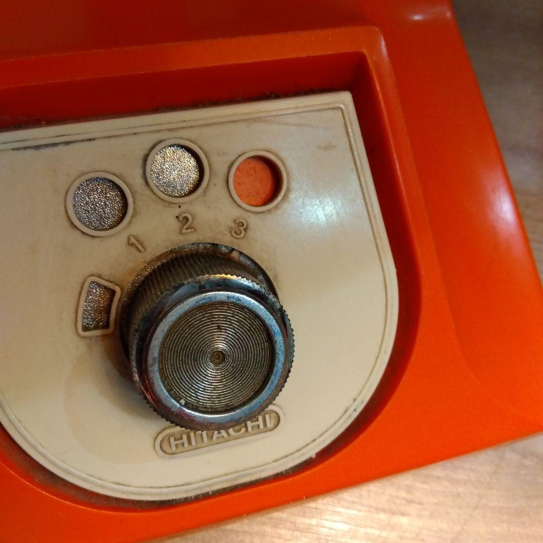 HITACHI 　昭和レトロスタンドライト オレンジ　稼働品　日立
