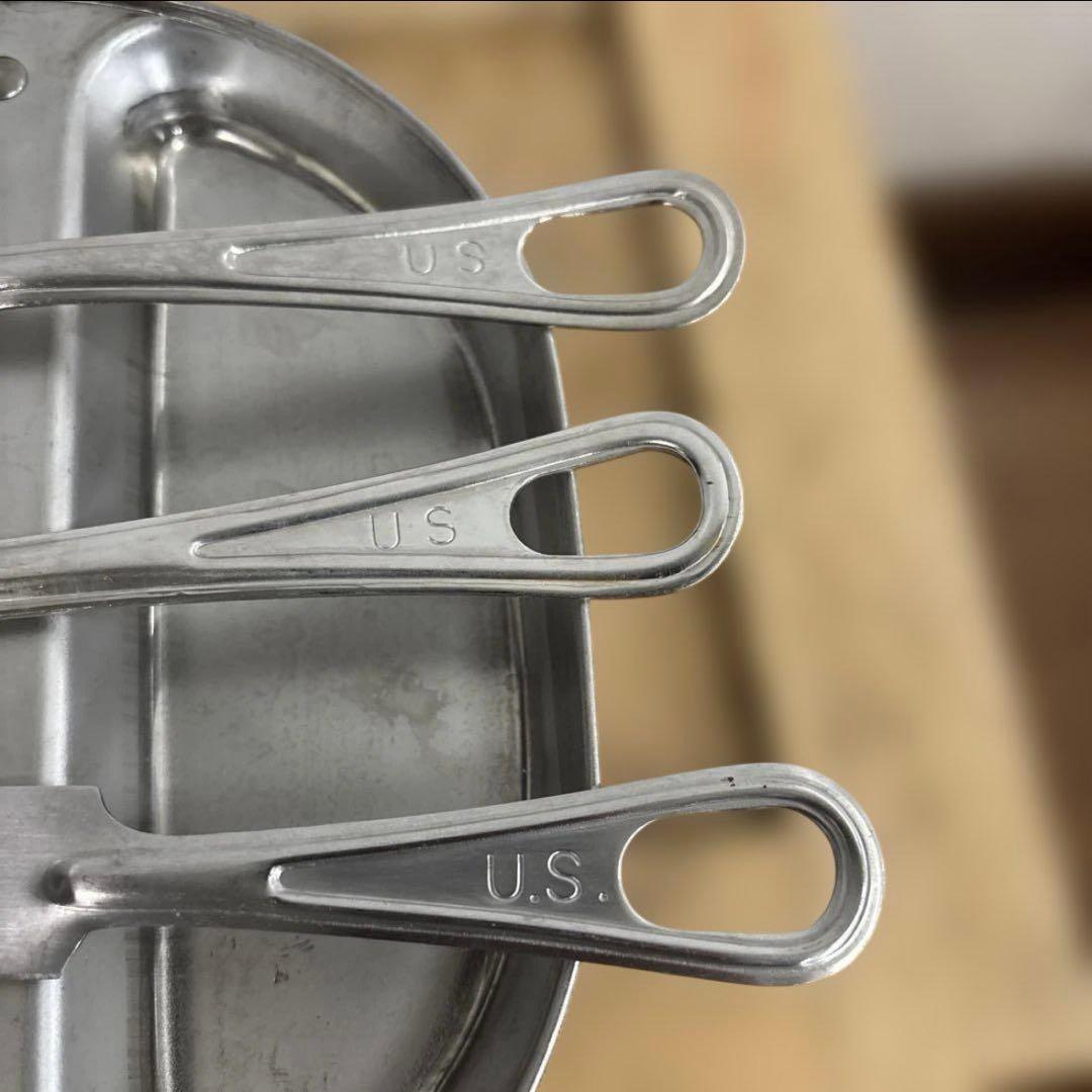 米軍　実物　1982年　メスキットパン　カトラリーセット　送料無料　③