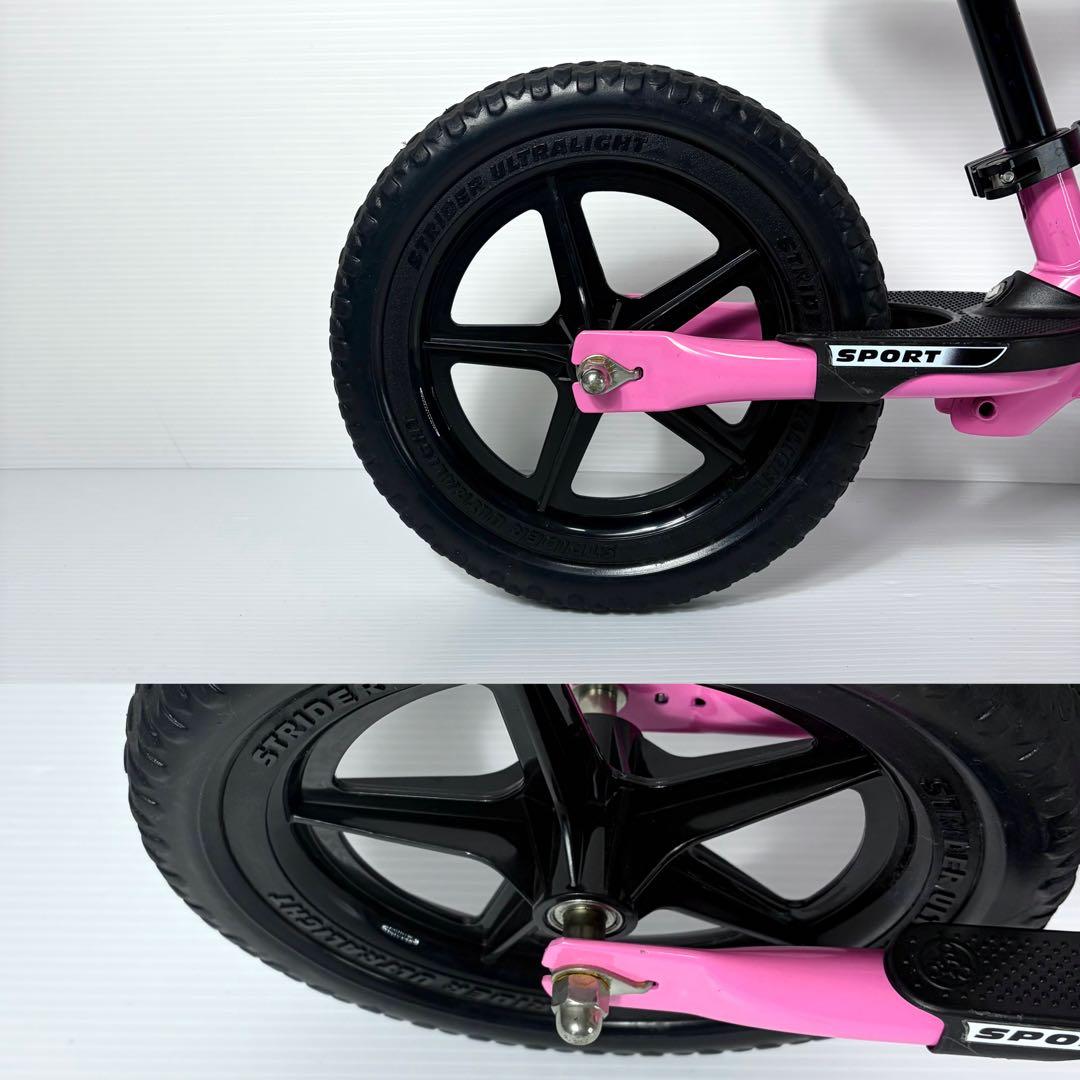 極美品☆STRIDER SPORT バランスバイク ペダル無し ピンク 桃色