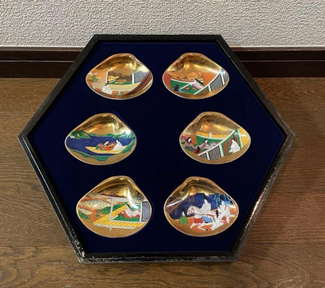 フランクリン画廊 徳川黎明会監修 源氏物語貝合せ 54点