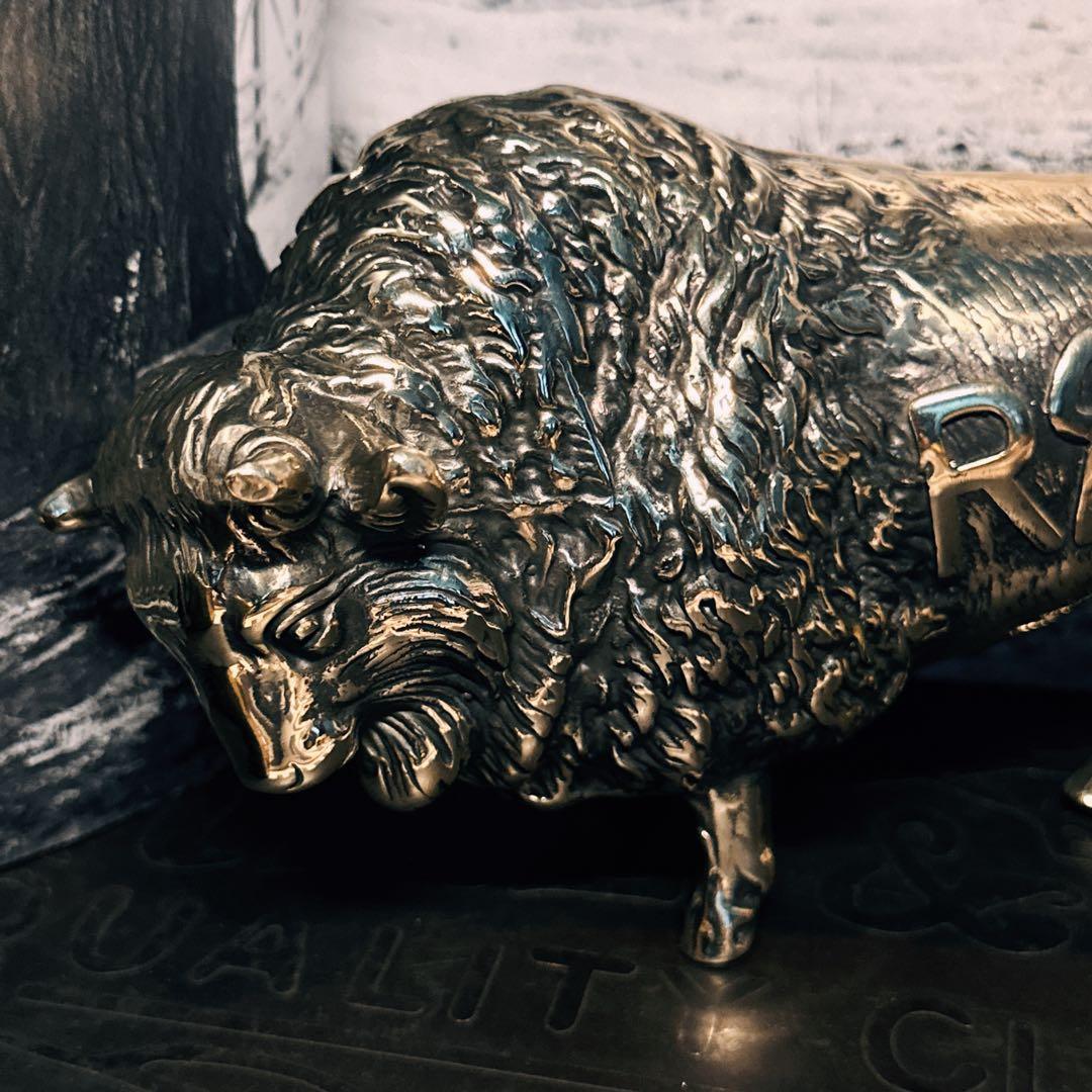 RRLクラシック イエローストーン バイソン ブロンズ像