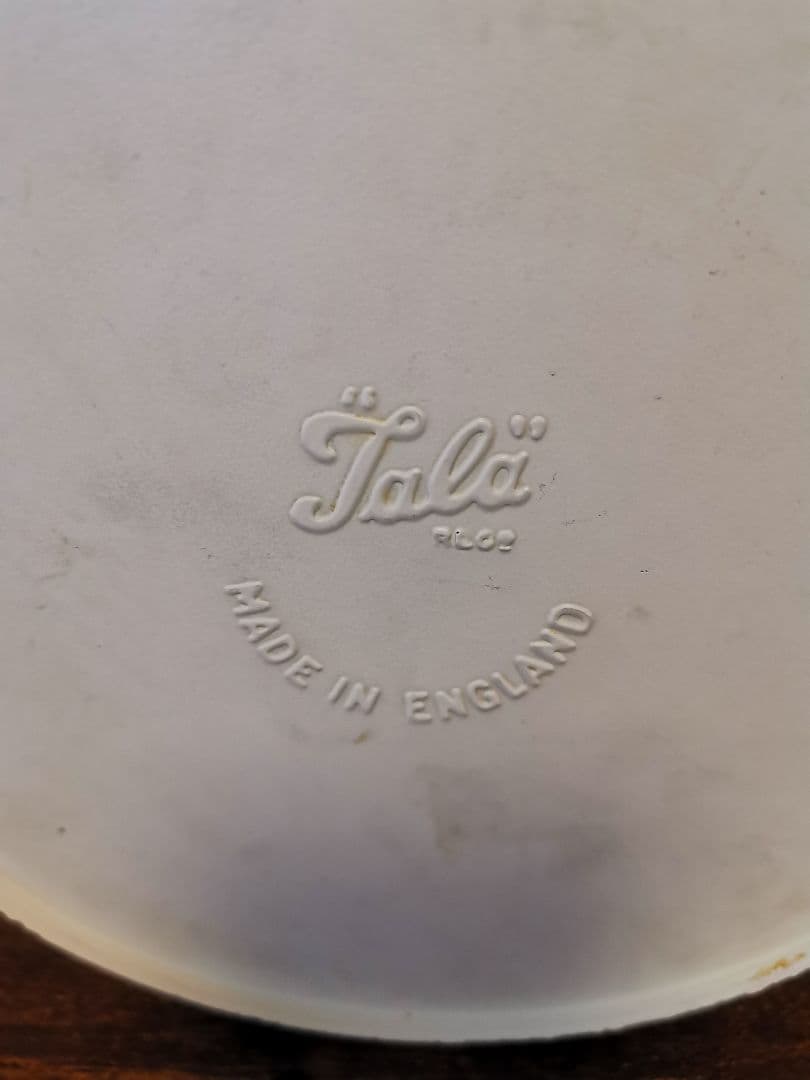 イギリス アンティーク フラワー缶 ホワイト・ブルーｔａｌａ社