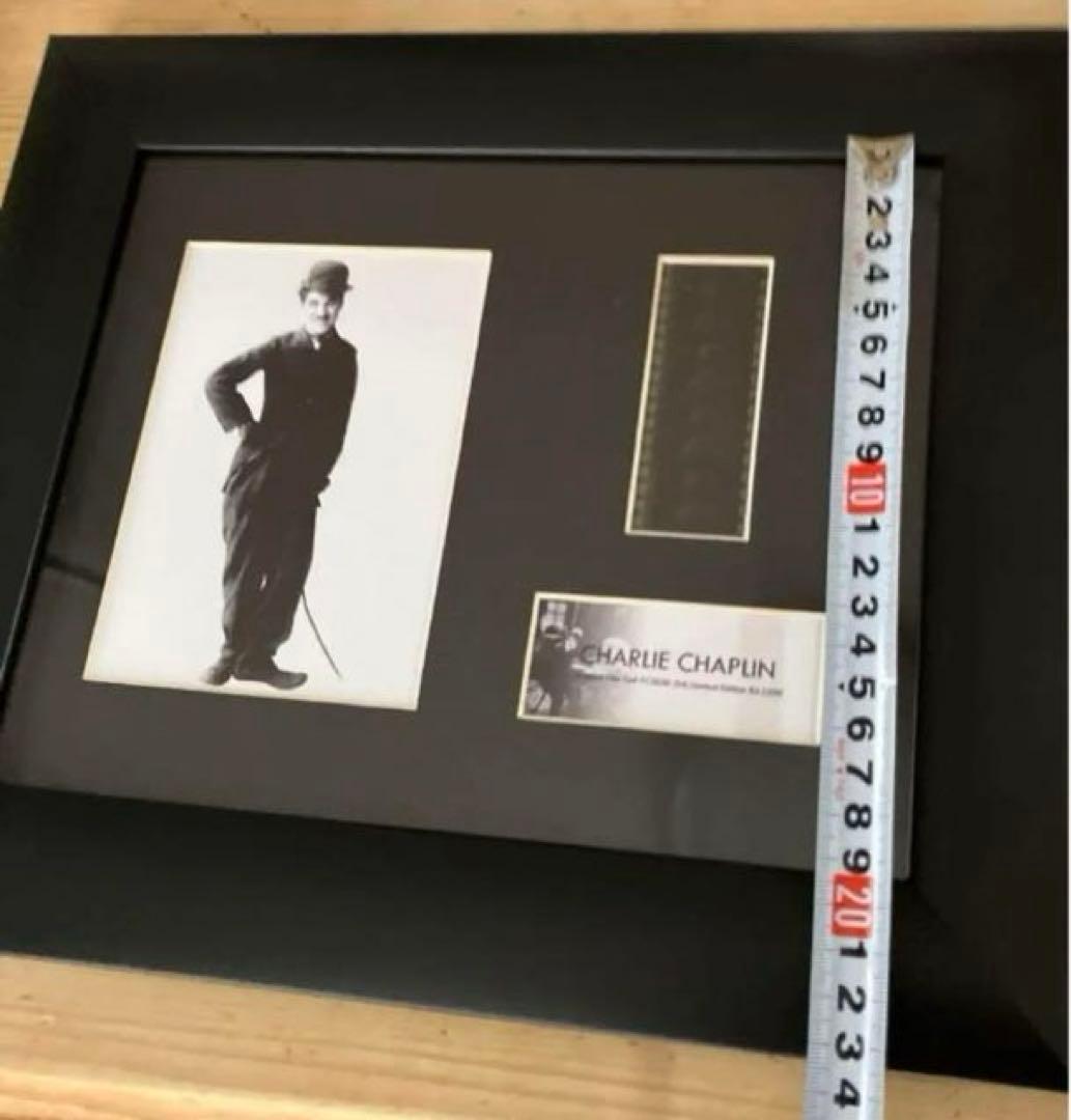 チャップリン　ビンテージ　写真　フイルムセル　額