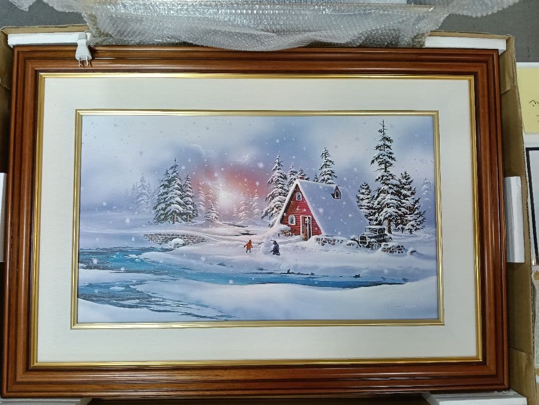 yタイトル「Early s」Gary Fenske作　冬の風景 絵画