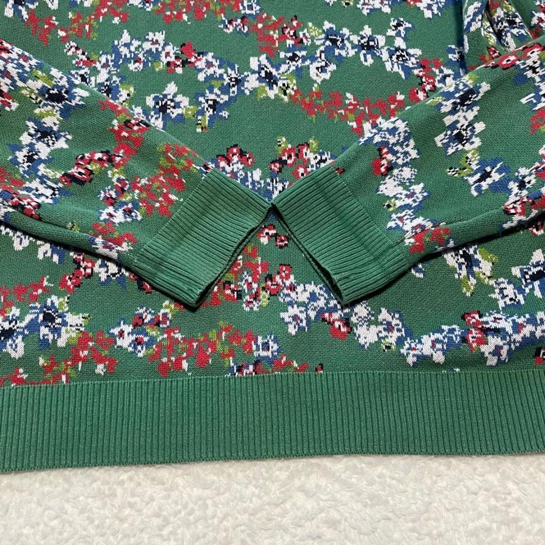 LL:Callaway 2.8万　日本製 総柄ニット 綿 未使用級 花柄 希少