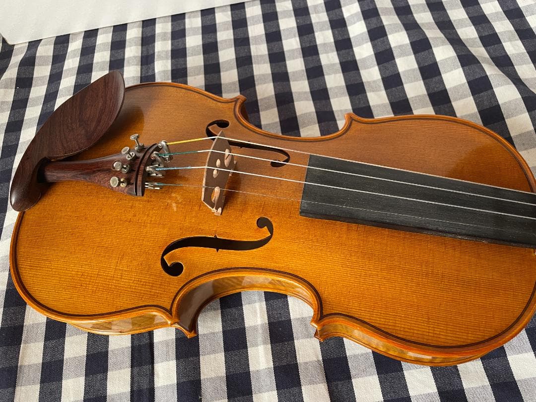 ノーラベル 手工品 バイオリン 美しいワンピースバック ４／４サイズ