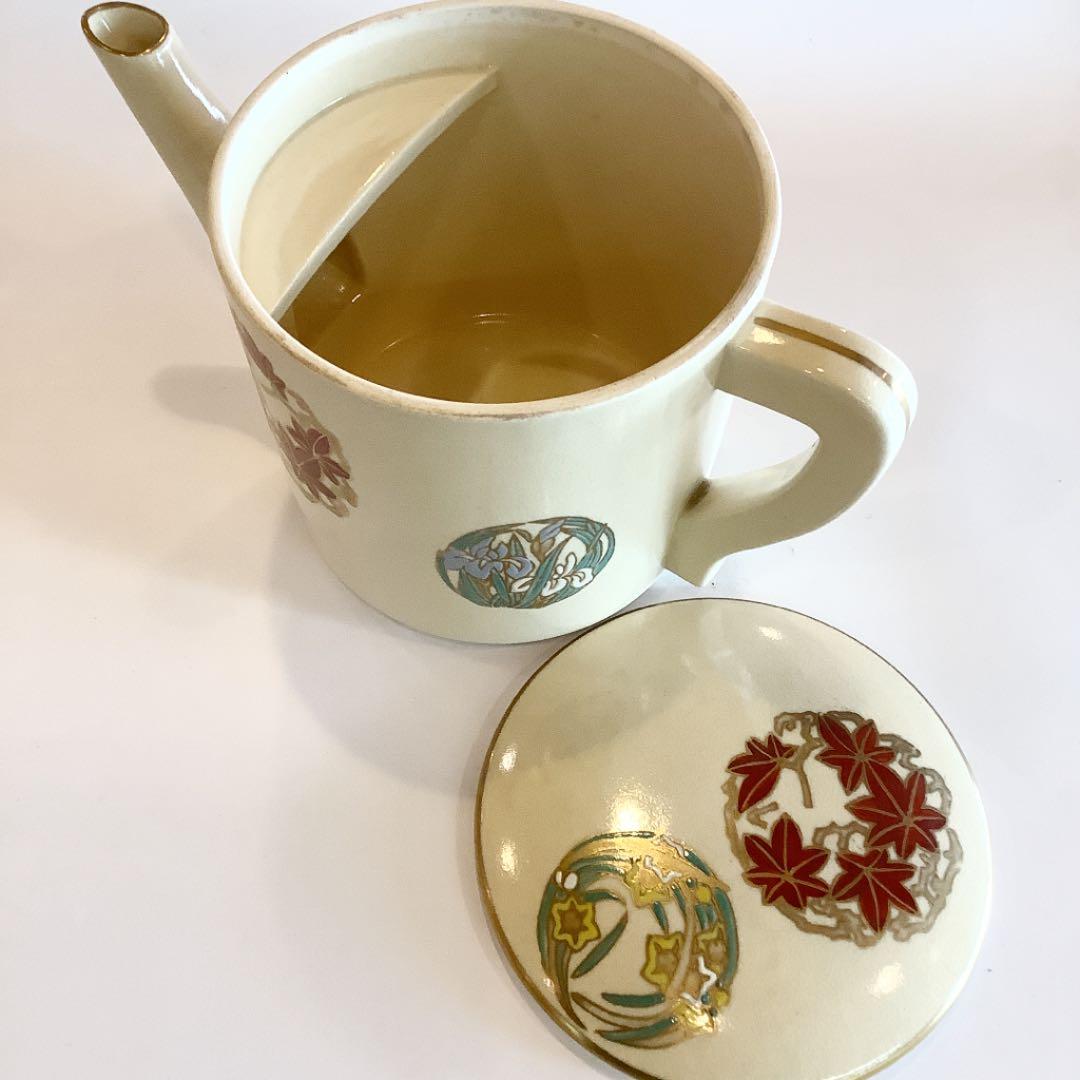 【茶道具】仁清写花丸紋　水注　泉山窯