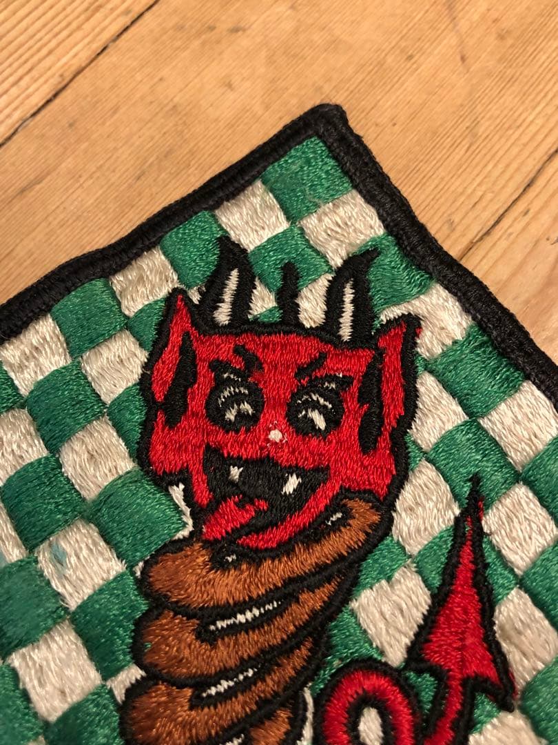 ビンテージ　60s デビル 悪魔　サタン ワッペン　ミッドセンチュリー レトロ