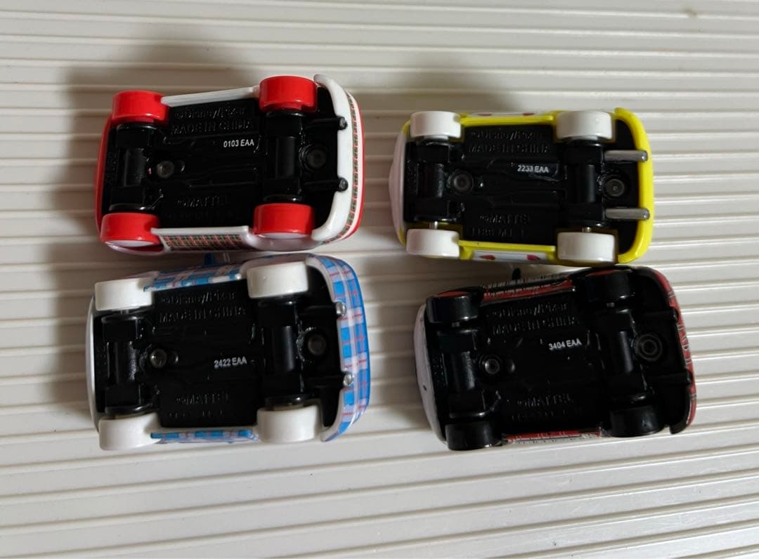 カーズ、マテル、ミニカー、（ハルミ、スキ、CHISAKI、イチゴ ）