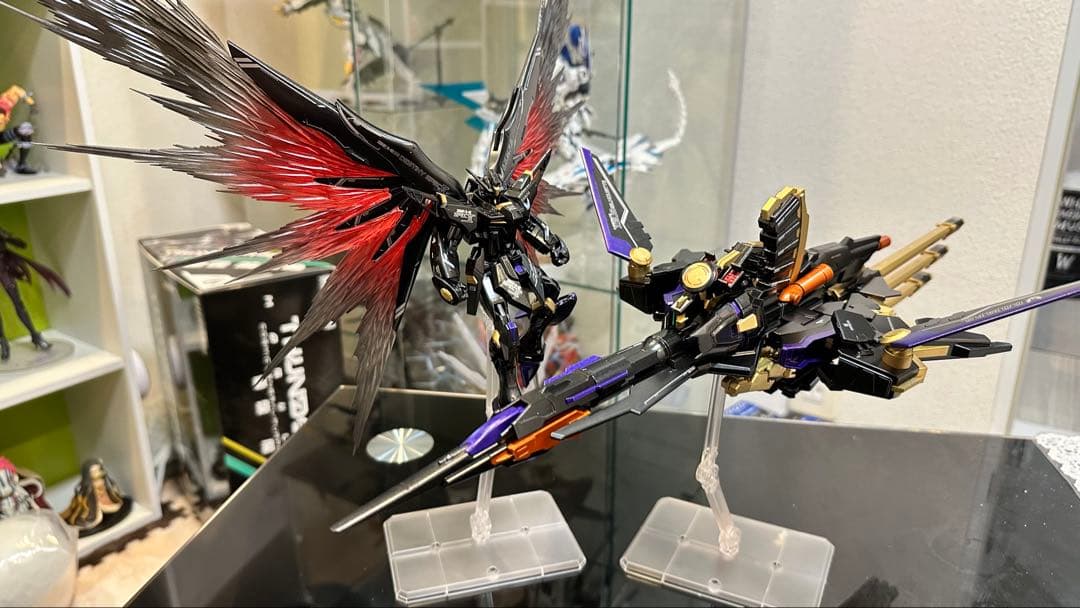 HG デスティニーガンダム Spec II & ゼウスシルエット 塗装済完成品