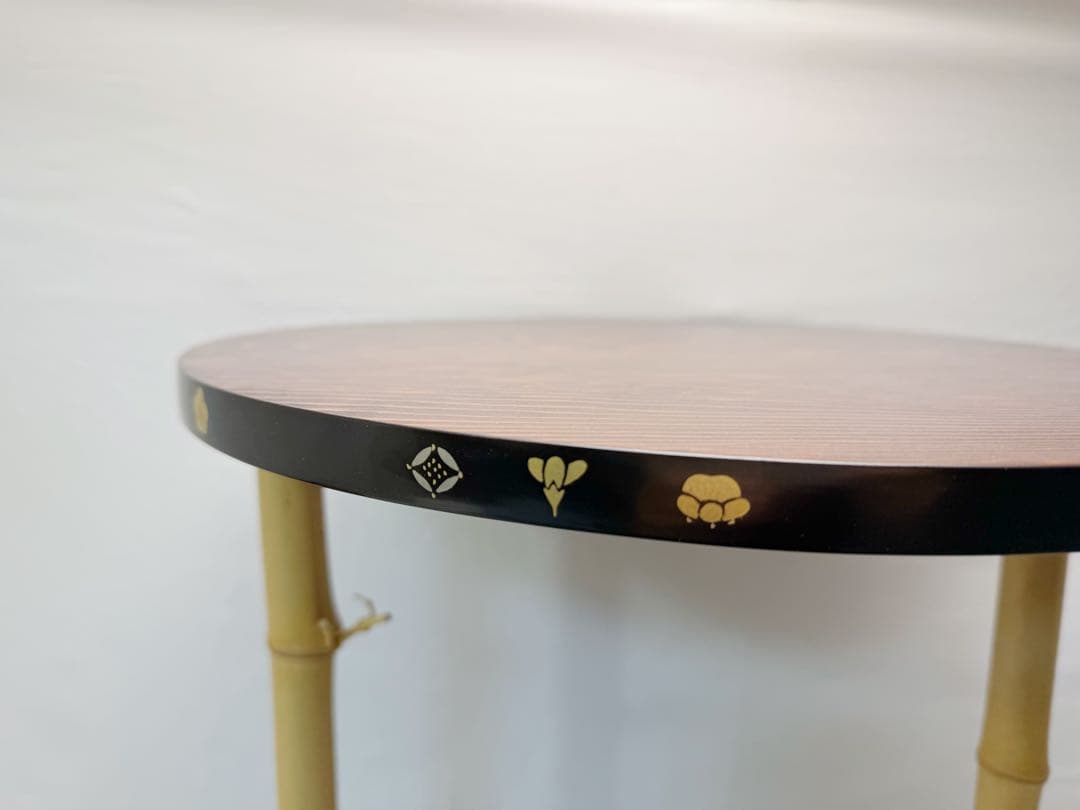 未使用 茶道具 三友棚 三千家好み 蒔絵 組み立式 タナピタット付 元箱