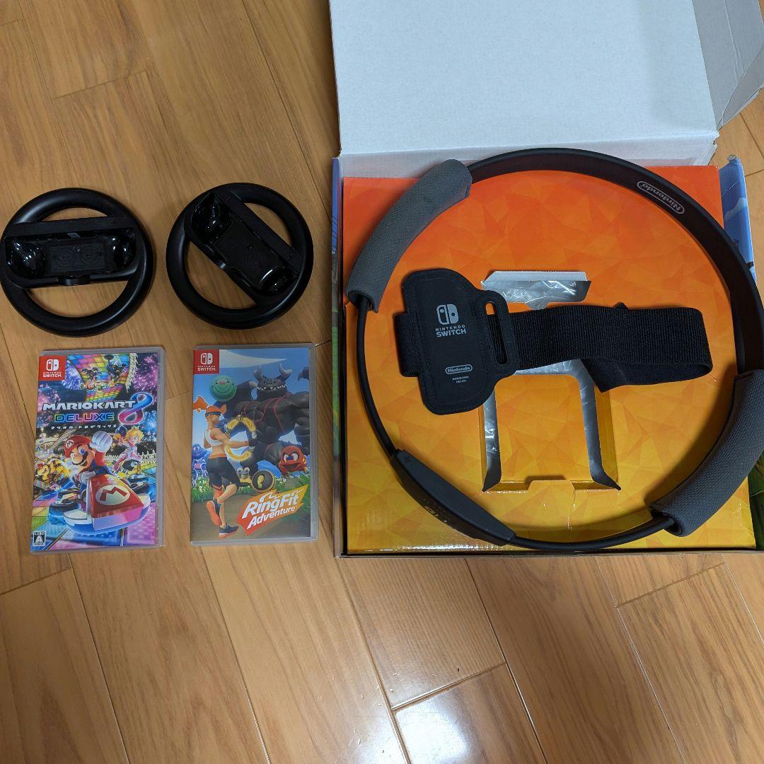 Nintendo Switch　本体　マリカー、リングフィットアドベンチャー付