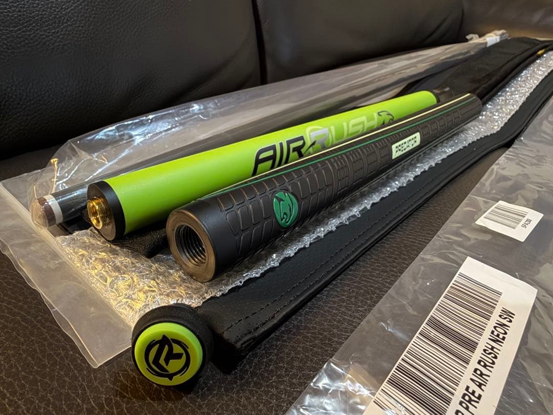 ビリヤード PREDATOR AIR RUSH NEON GREEN SW