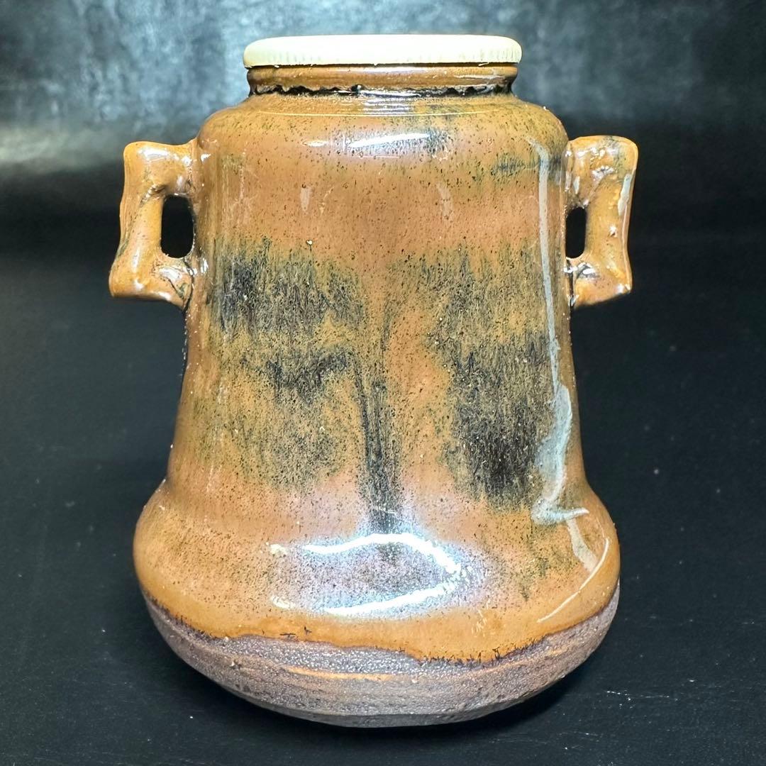 ★茶道具！古瀬戸 畠山肩衝写 茶入！本國寺切『笹田 仁史』作！共箱/仕覆/栞★