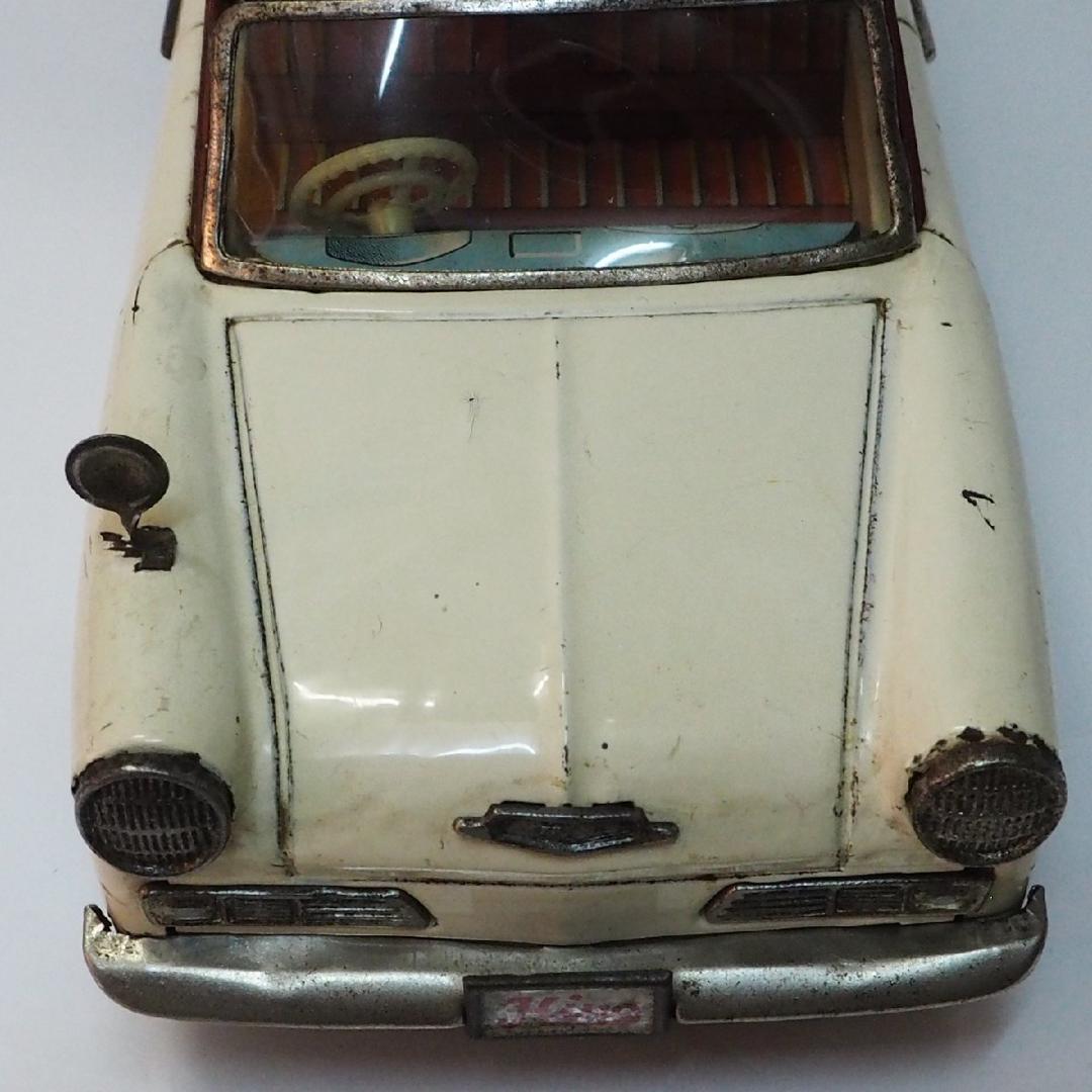 イチコー【日野コンテッサ 赤/白】フリクション当時物ブリキ製ミニカー自動車 箱無