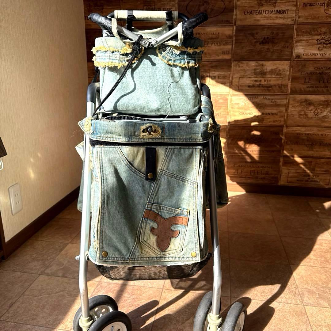 MotherCartマザーカート2段式プレミアムカートダメージデニム