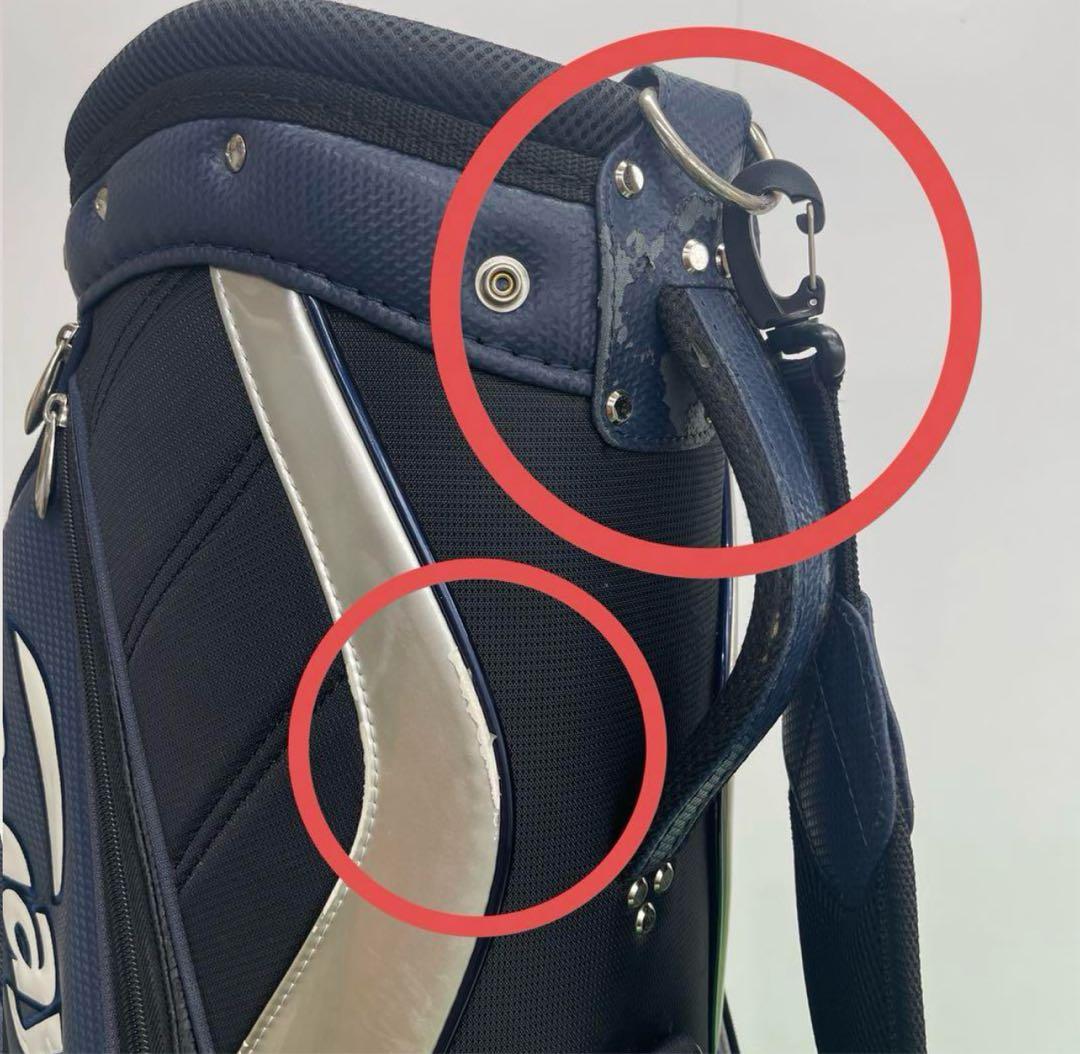 テーラーメイド　taylormade キャディバック　9インチ　ネイビー