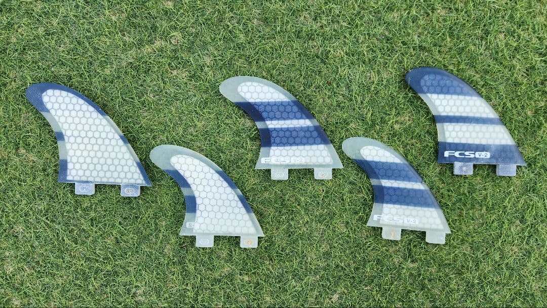 FCS V-2 サーフボードフィン 5枚セット