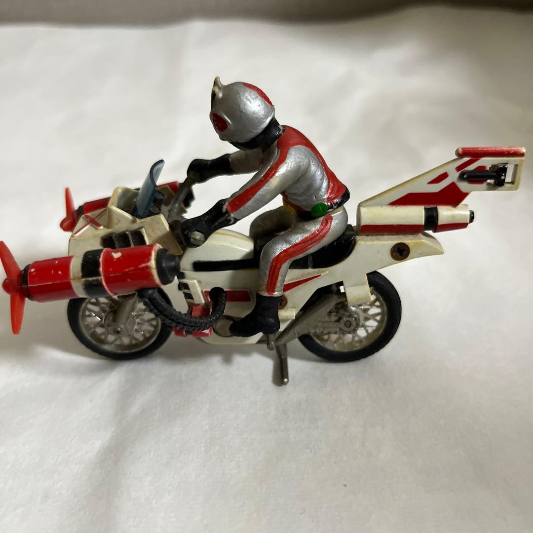⚠️レア　仮面ライダーエックス　1期クルーザー　赤プロペラ　超合金　当時物　ポピー