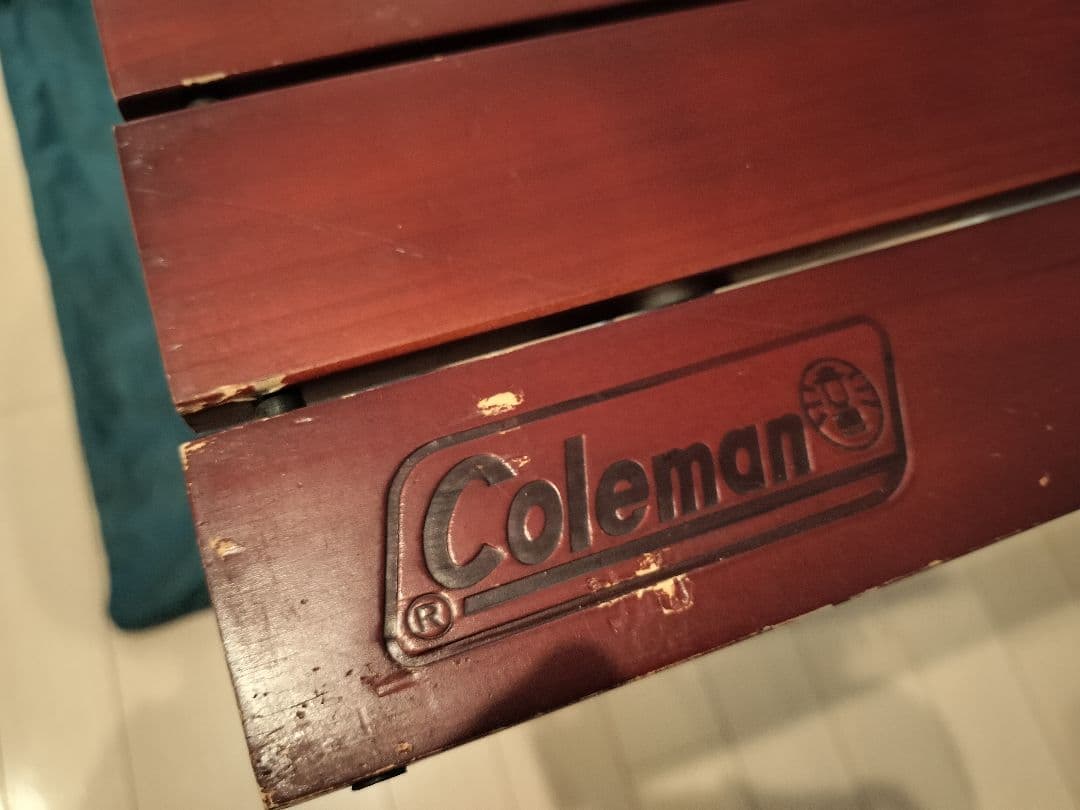 【廃盤】Coleman ウッドロール 2ステージ テーブル 折りたたみコンパクト
