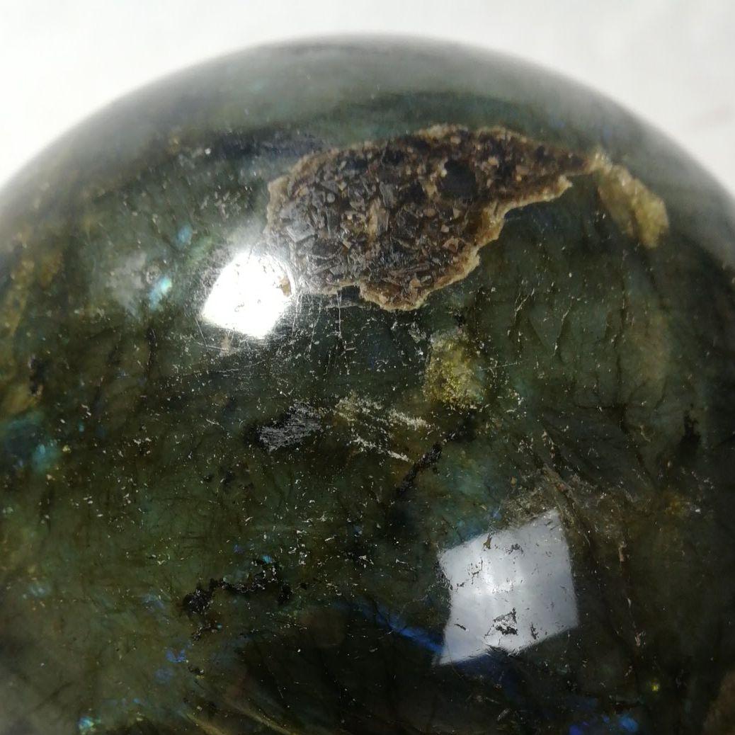 黒水晶　水晶玉　天然石　12cm　2.3kg　鑑賞石　パワーストーン