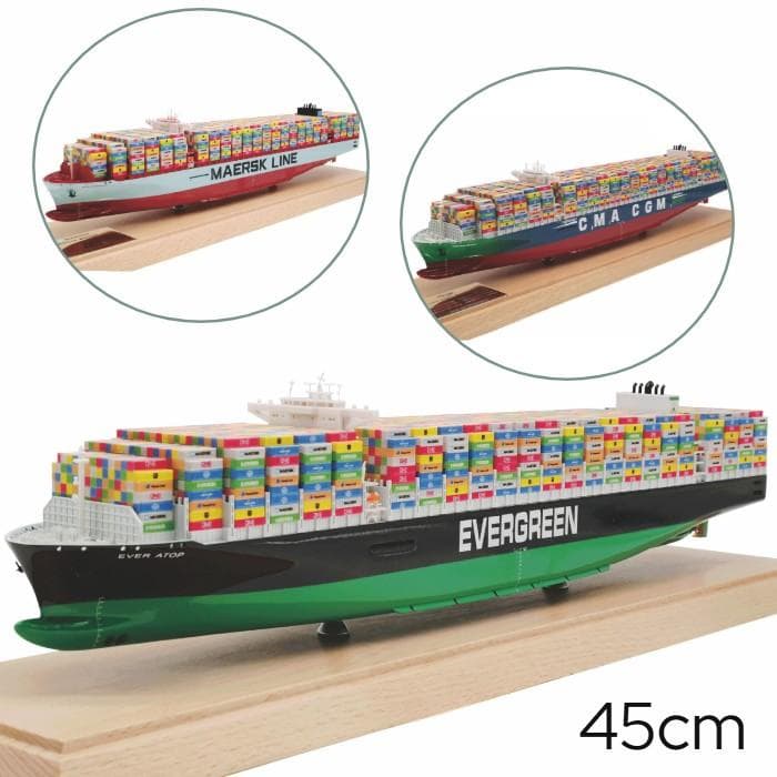 45cm 海上コンテナ船 CMA CGM 完成品 模型 船舶鑑賞用
