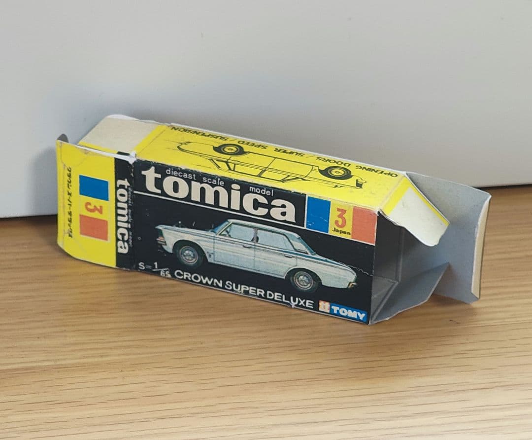 TOMICA　トミカ　クラウンDX　メタブルー　赤シート