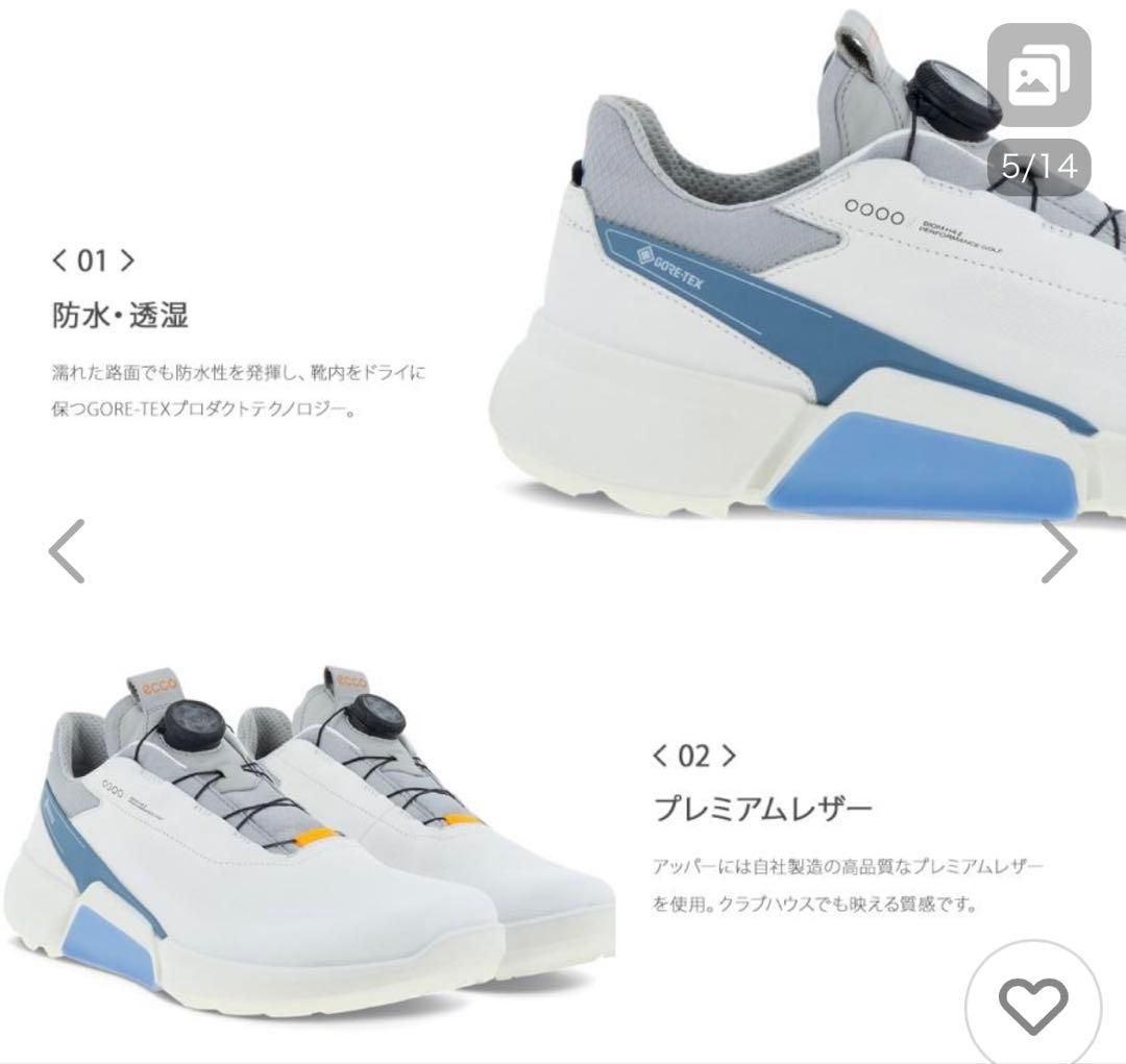 ecco ゴルフシューズ メンズ 39(24.5)