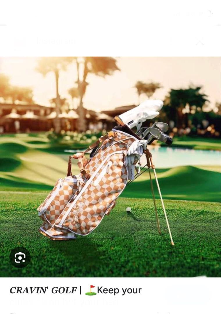 cravin golf レディース　キャディーバッグ　キャディバック