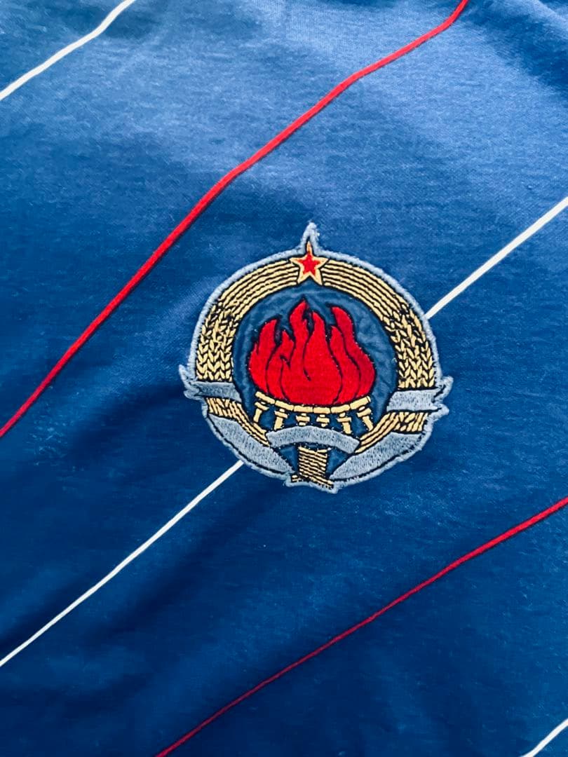 西ドイツ製　84年ユーゴ代表ホーム　長袖シャツ