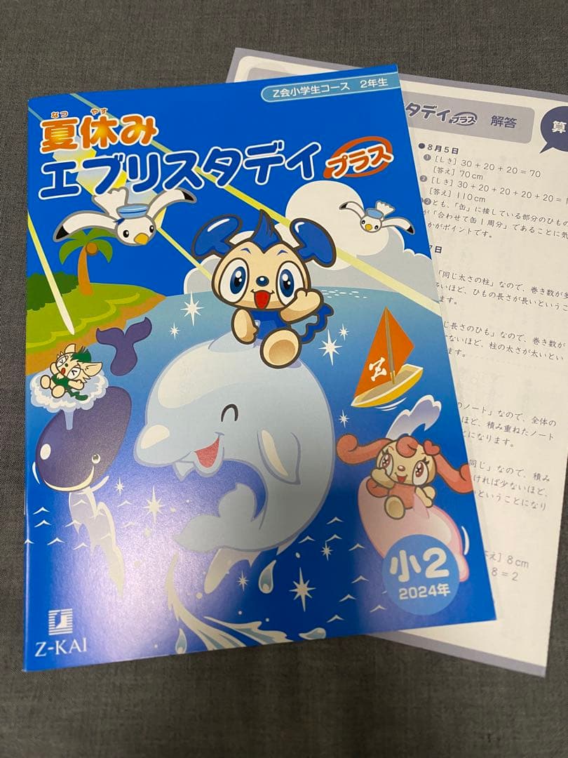 最新版 Z会 小学2年生 2024年度 1年分 小2 未記入 みらい思考力あり