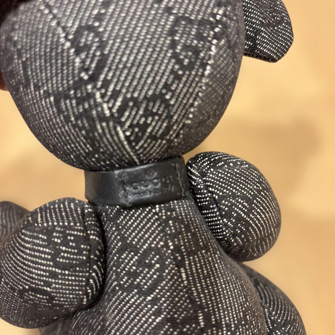 ☆12/25までの限定価格☆GUCCI 黒いデニム風クマ型ぬいぐるみ