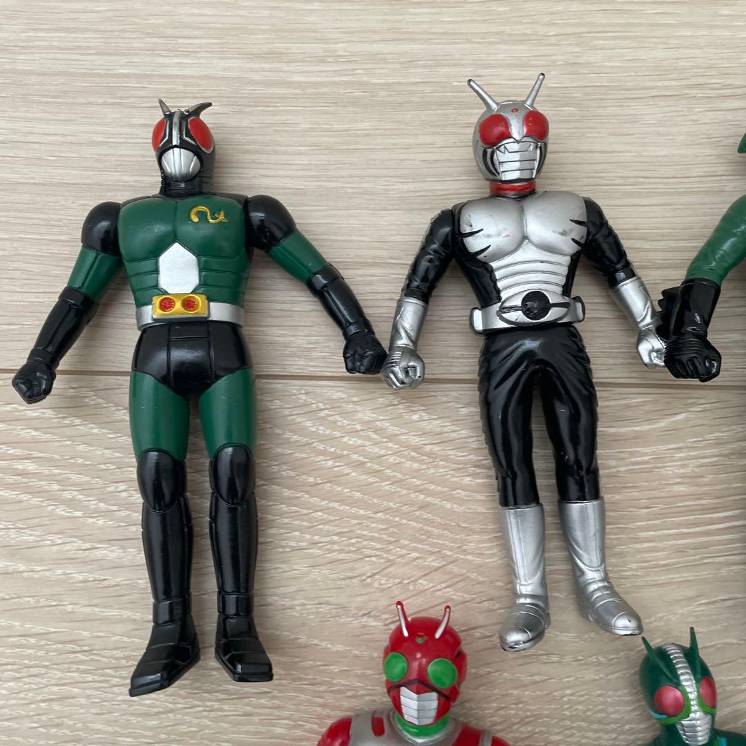仮面ライダー　ソフビ　当時物　まとめ売り