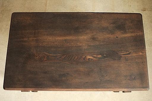 味のある木製のテーブル　ちゃぶ台　古家具　古民家