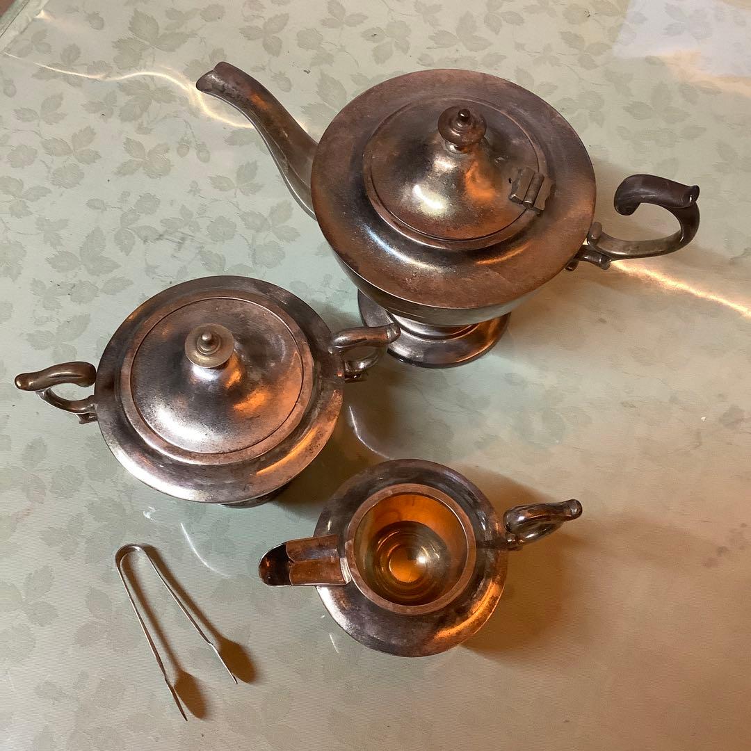 クラシック洋式銀鍍金ティーセット