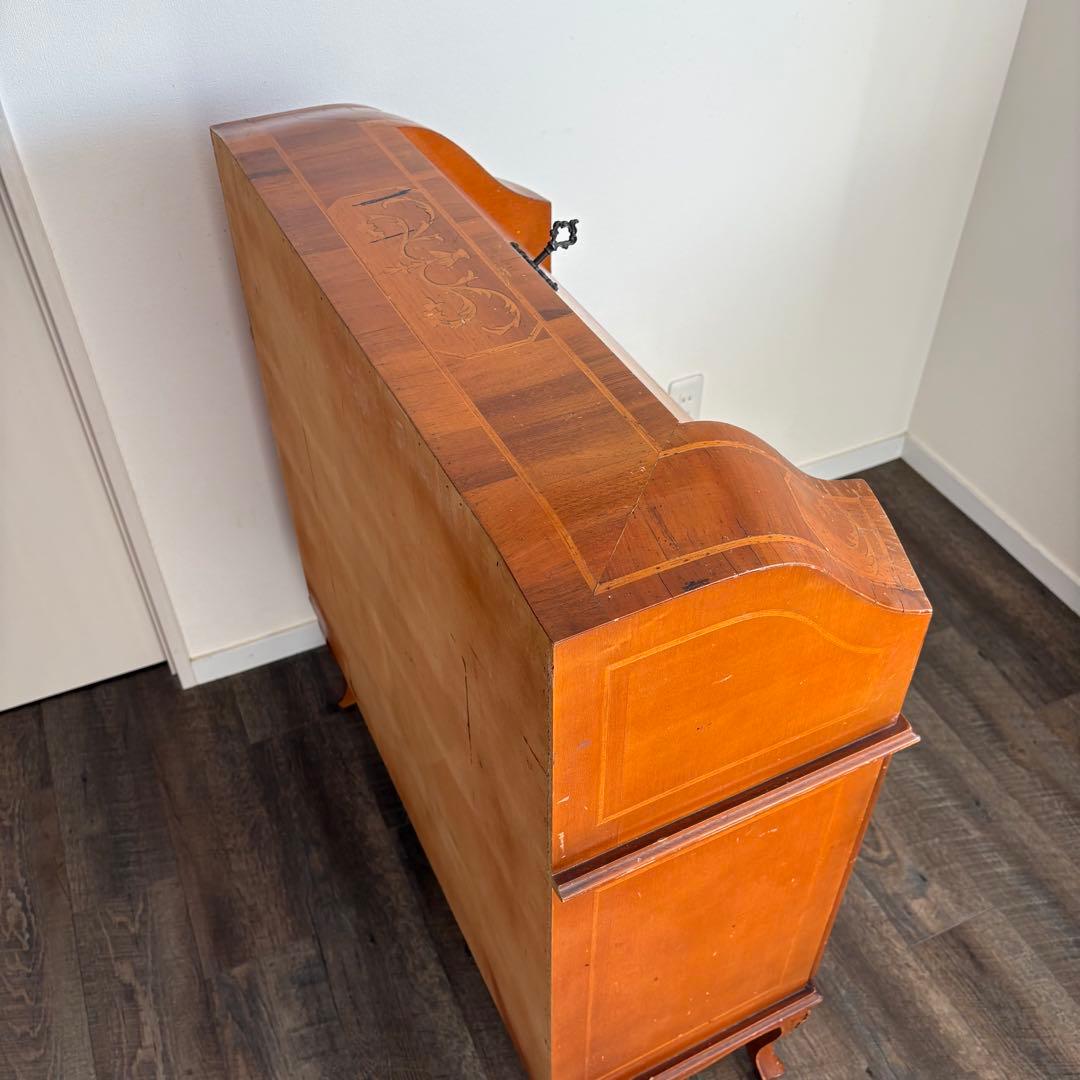 ヴィンテージ　イタリア製　ライティングビューロー　チェスト