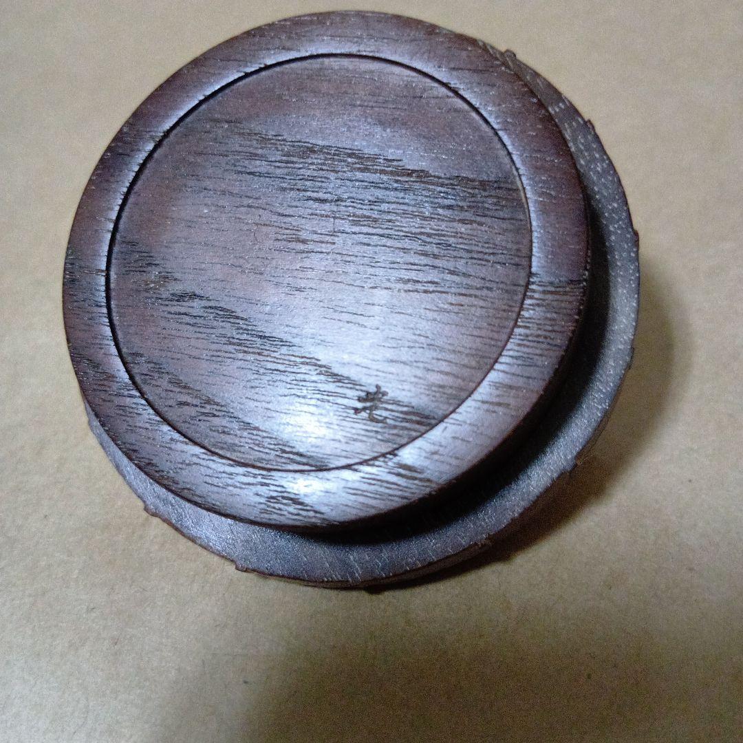 茶道具　桑彫傘香合